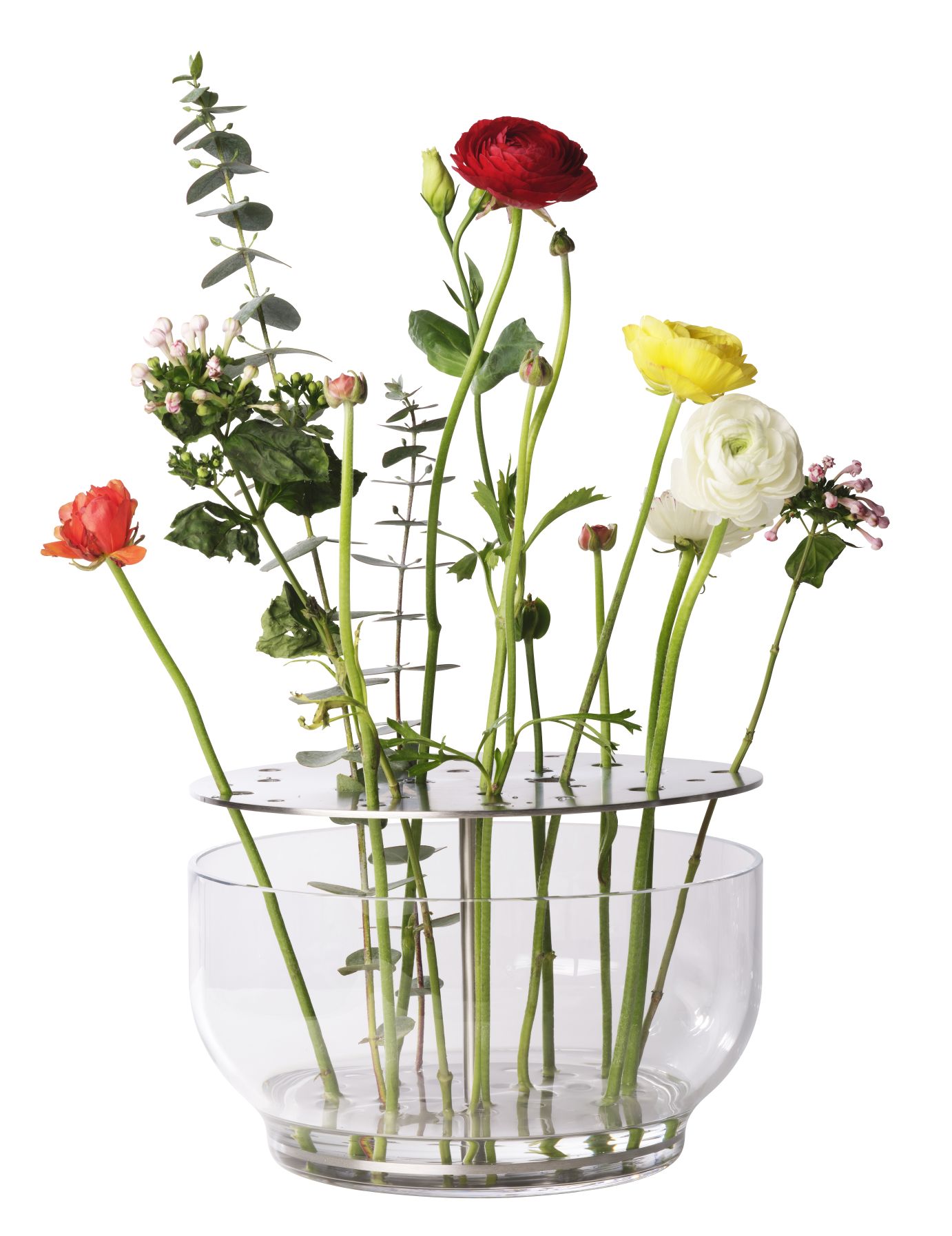 Ikebana Vase groß Edelstahl Fritz Hansen