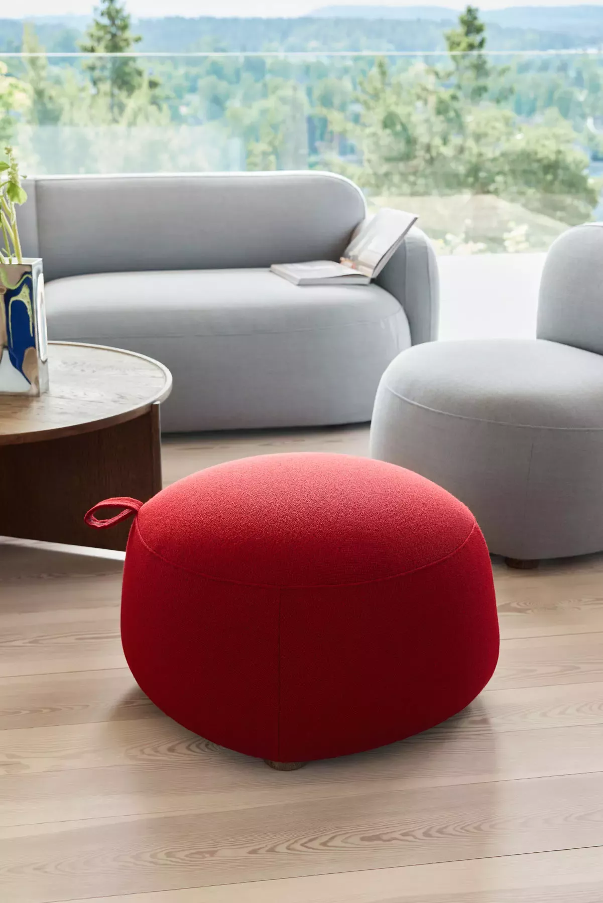 Gem Hocker hellgrau Northern