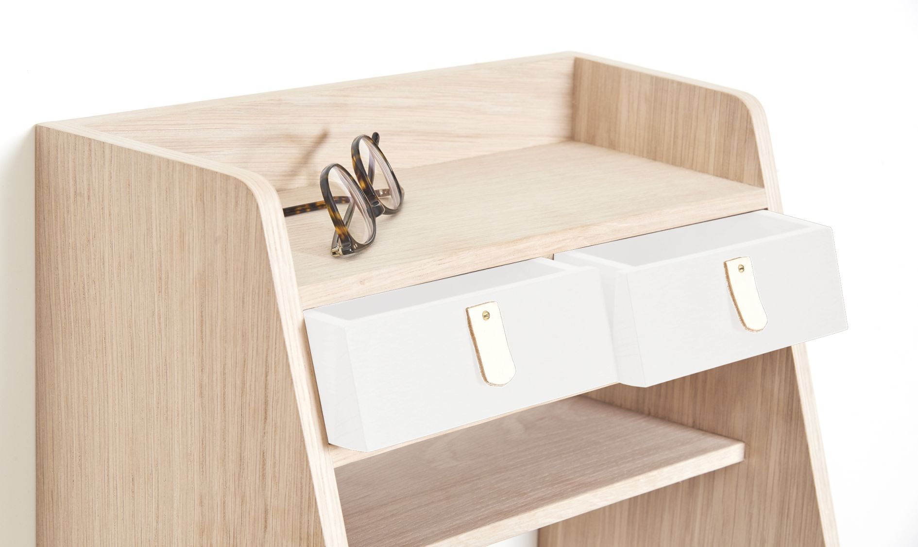 Suzon Wandschrank Eiche-weiß Hartô
