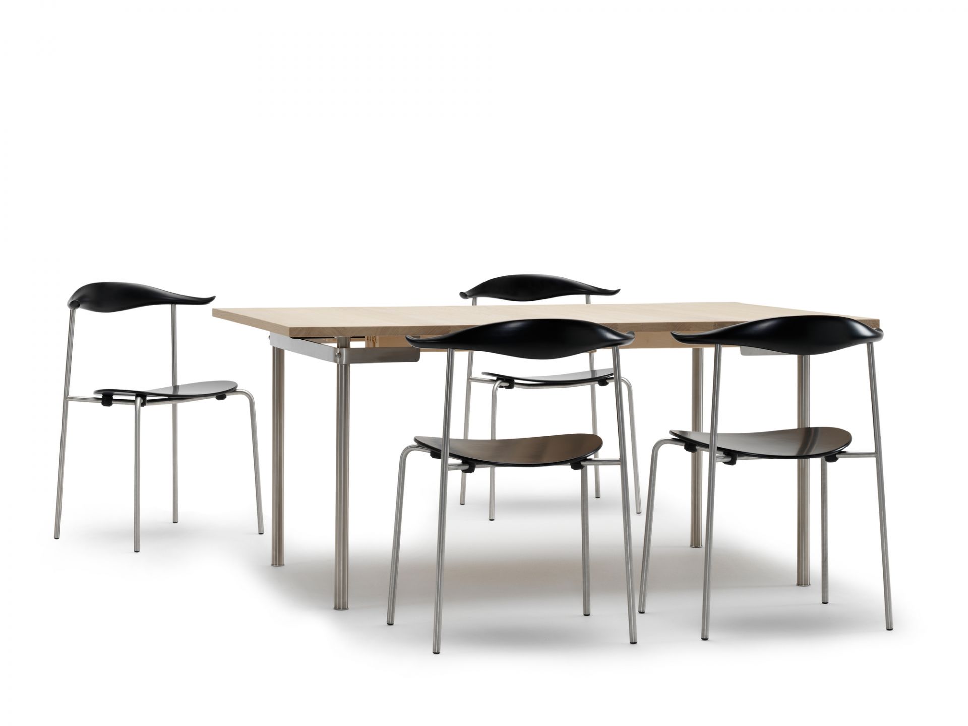 CH88T Stuhl Gestell Edelstahl Carl Hansen & Søn