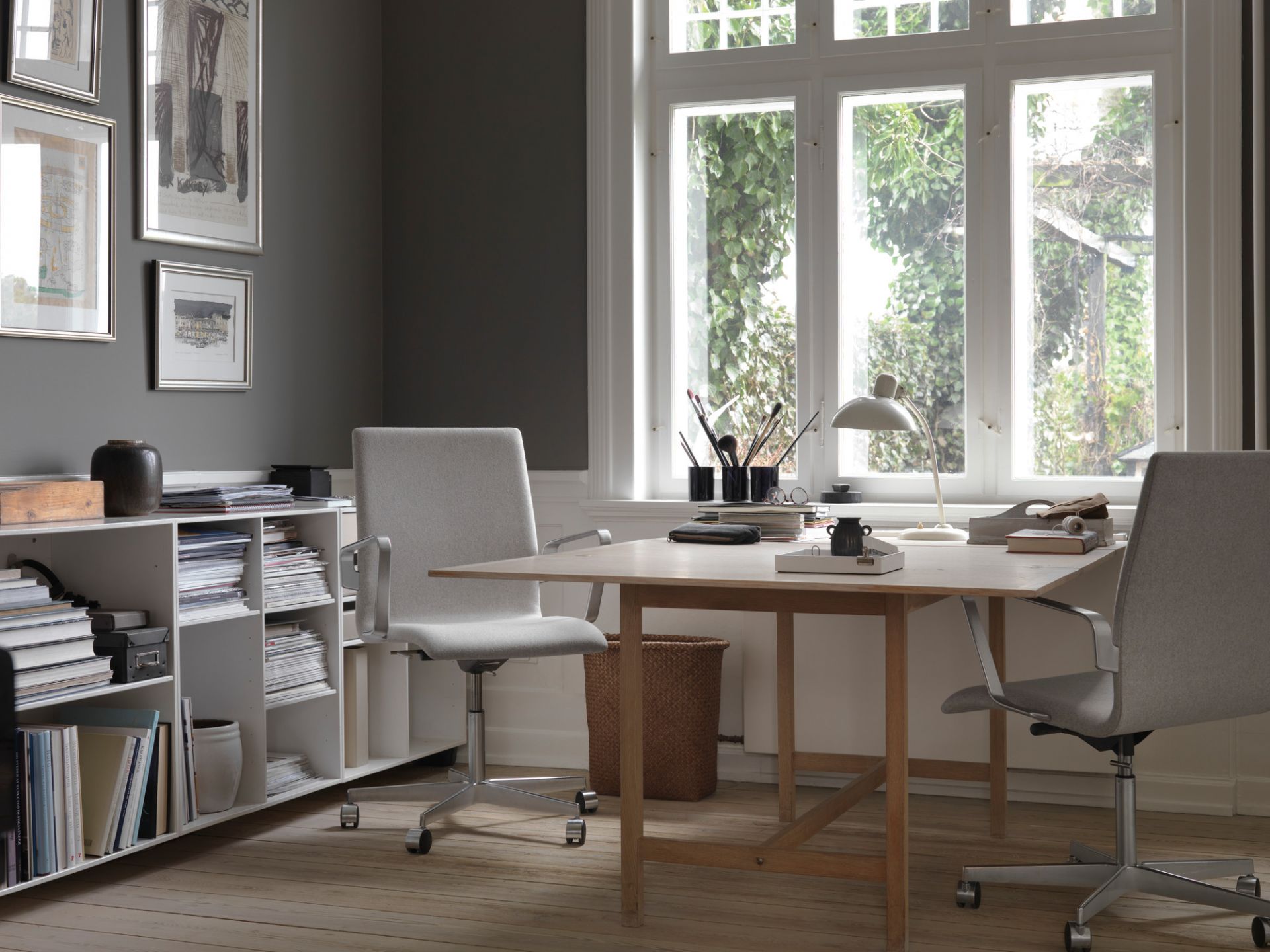 6556 T Tischleuchte KAISER idell Fritz Hansen schwarz matt