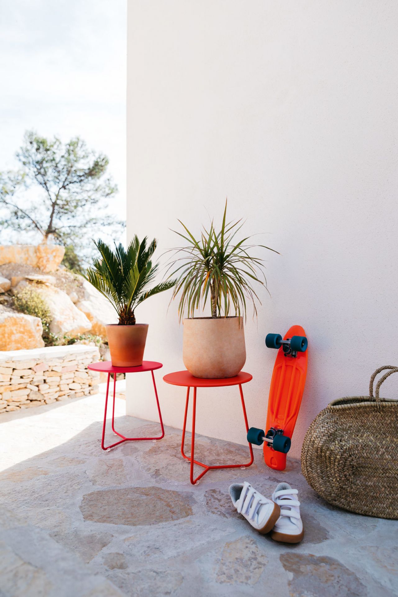Cocotte kleiner Outdoor Tisch Fermob Mohnrot Cocotte kleiner Outdoor Tisch Fermob Mohnrot