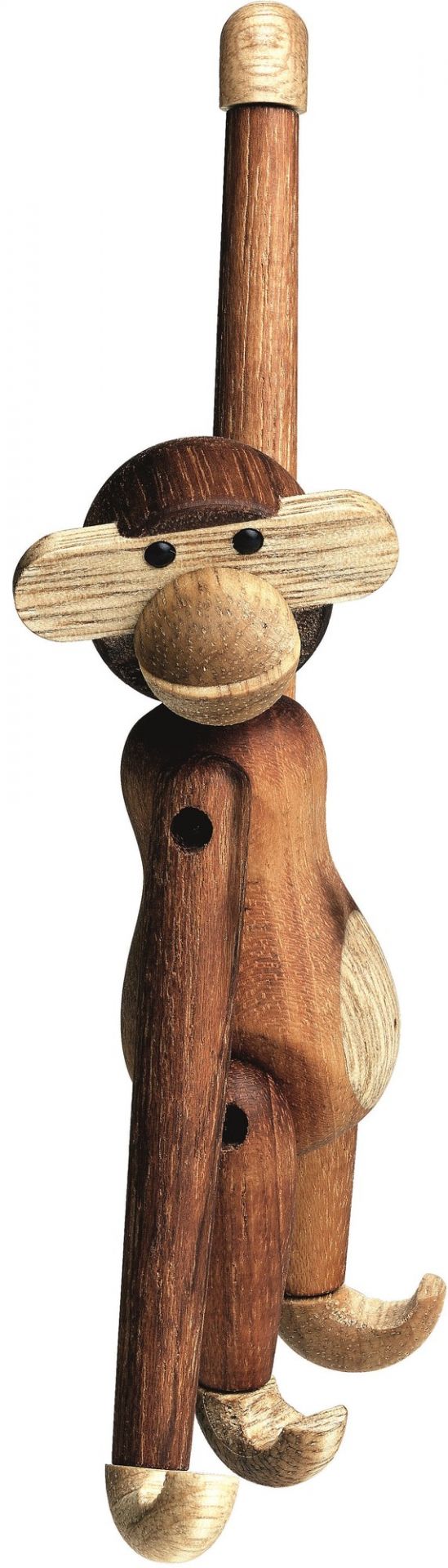 Affe mini Holzfigur Teak Kay Bojesen