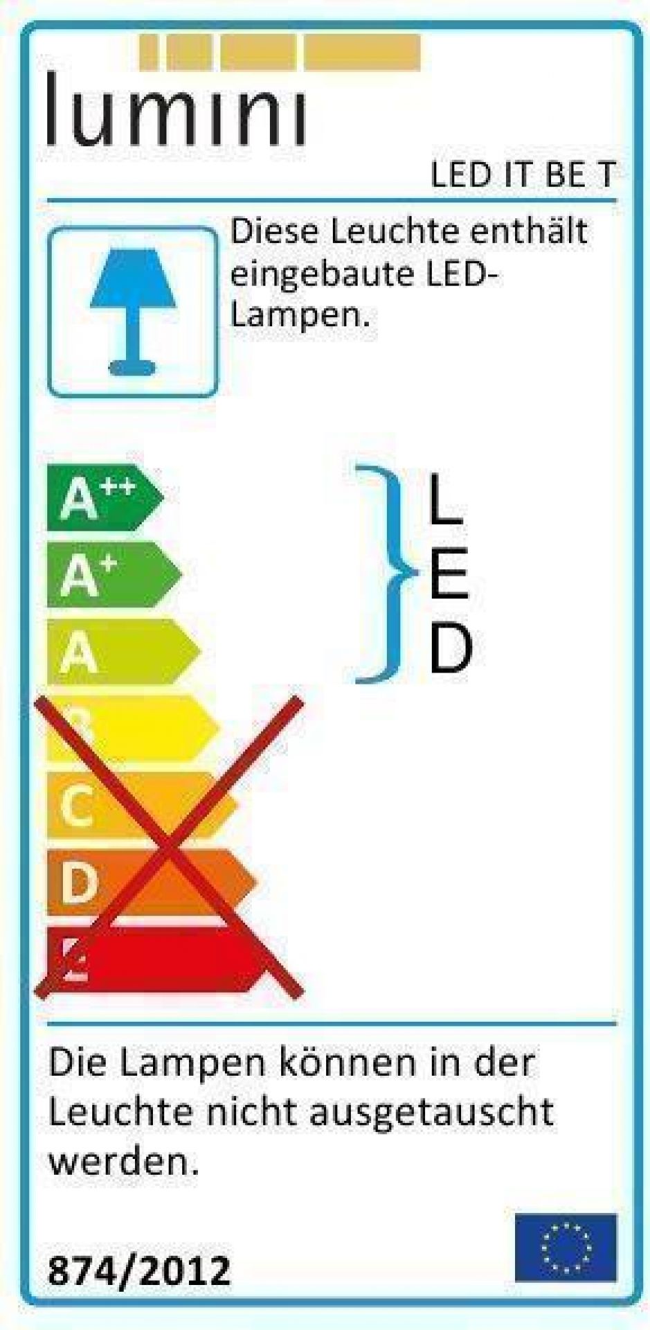 Led it Be T Lesetischleuchte Lumini EINZELSTÜCK