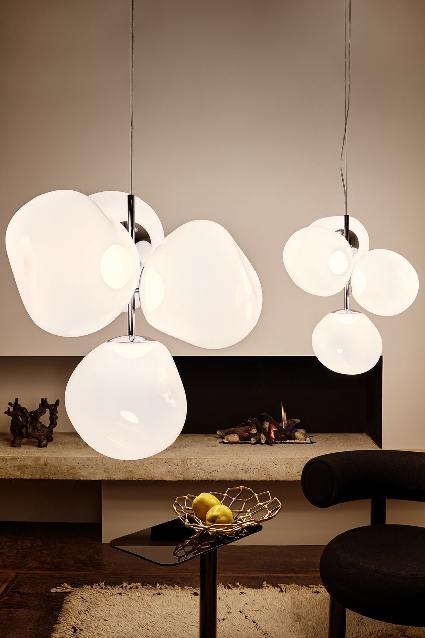 Melt Small Chandelier Pendelleuchte Gold Tom Dixon