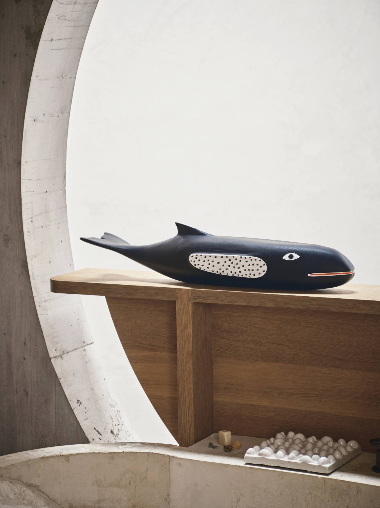 Eames House Whale Skulptur Esche Vitra NEUE VERSION