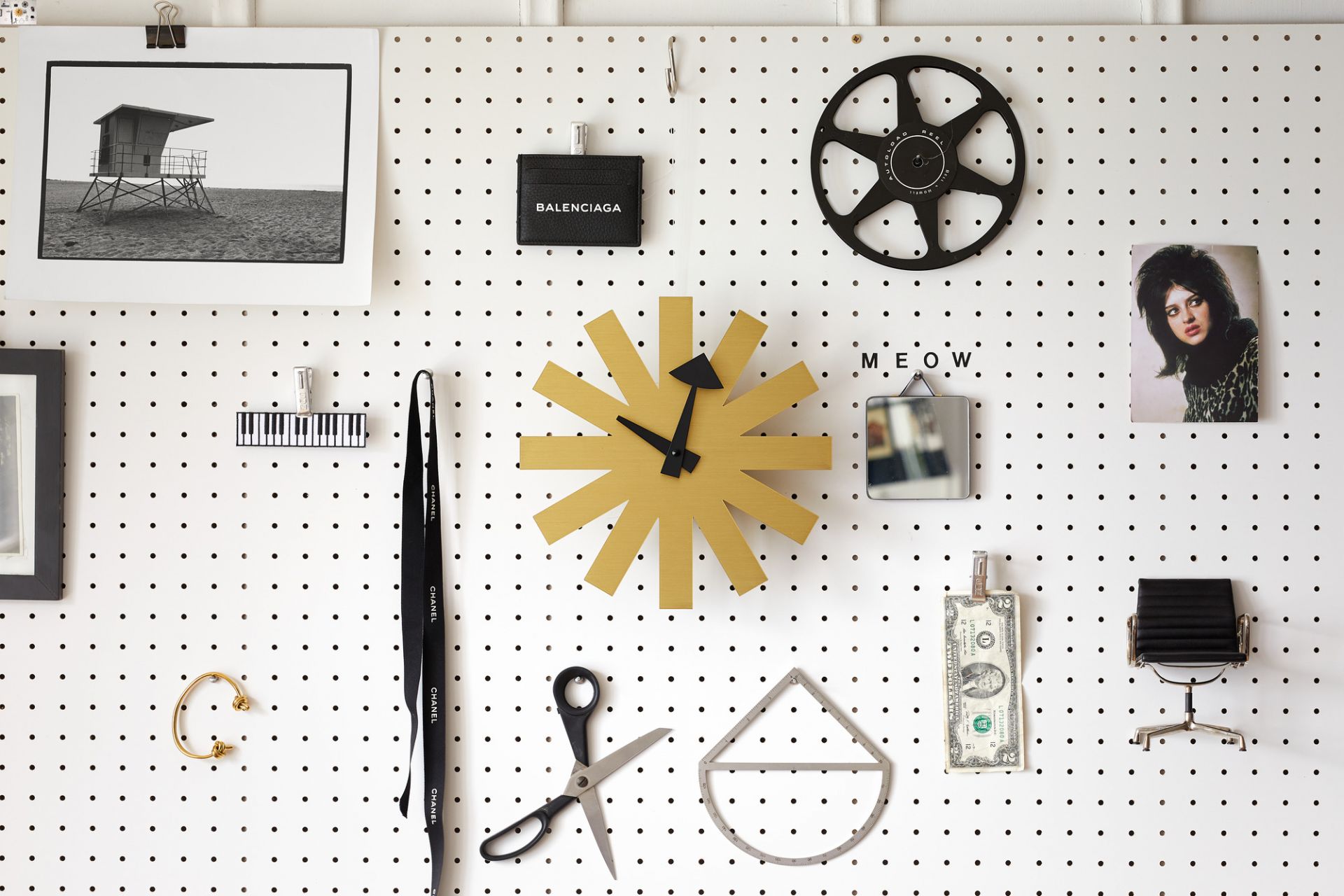 Asterisk Brass Wall Clock Wanduhr Vitra