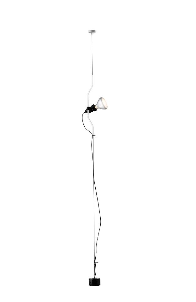 Parentesi Lamp Leuchte mit Schalter Flos Weiß
