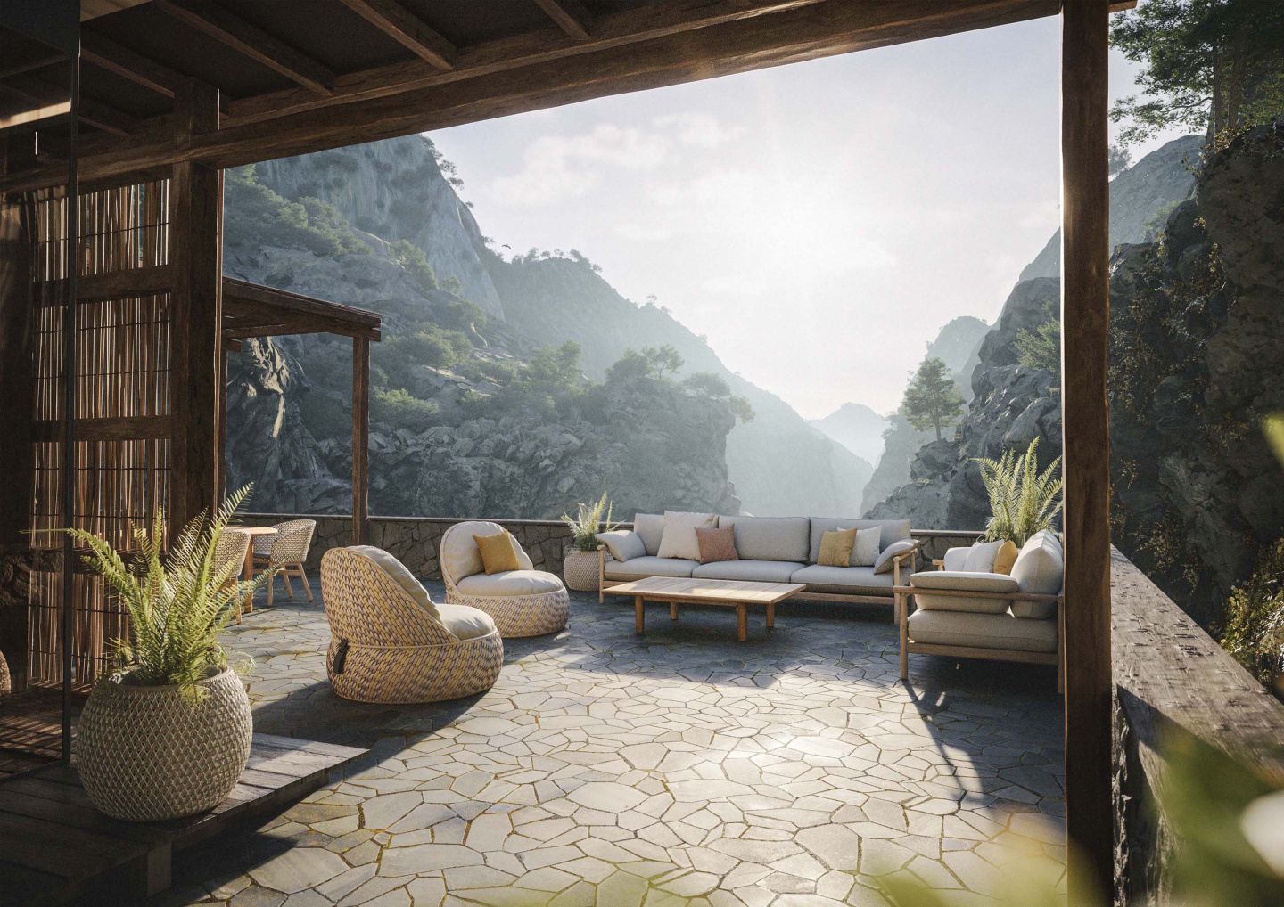Dala Lounge Chair mit Polster Dedon