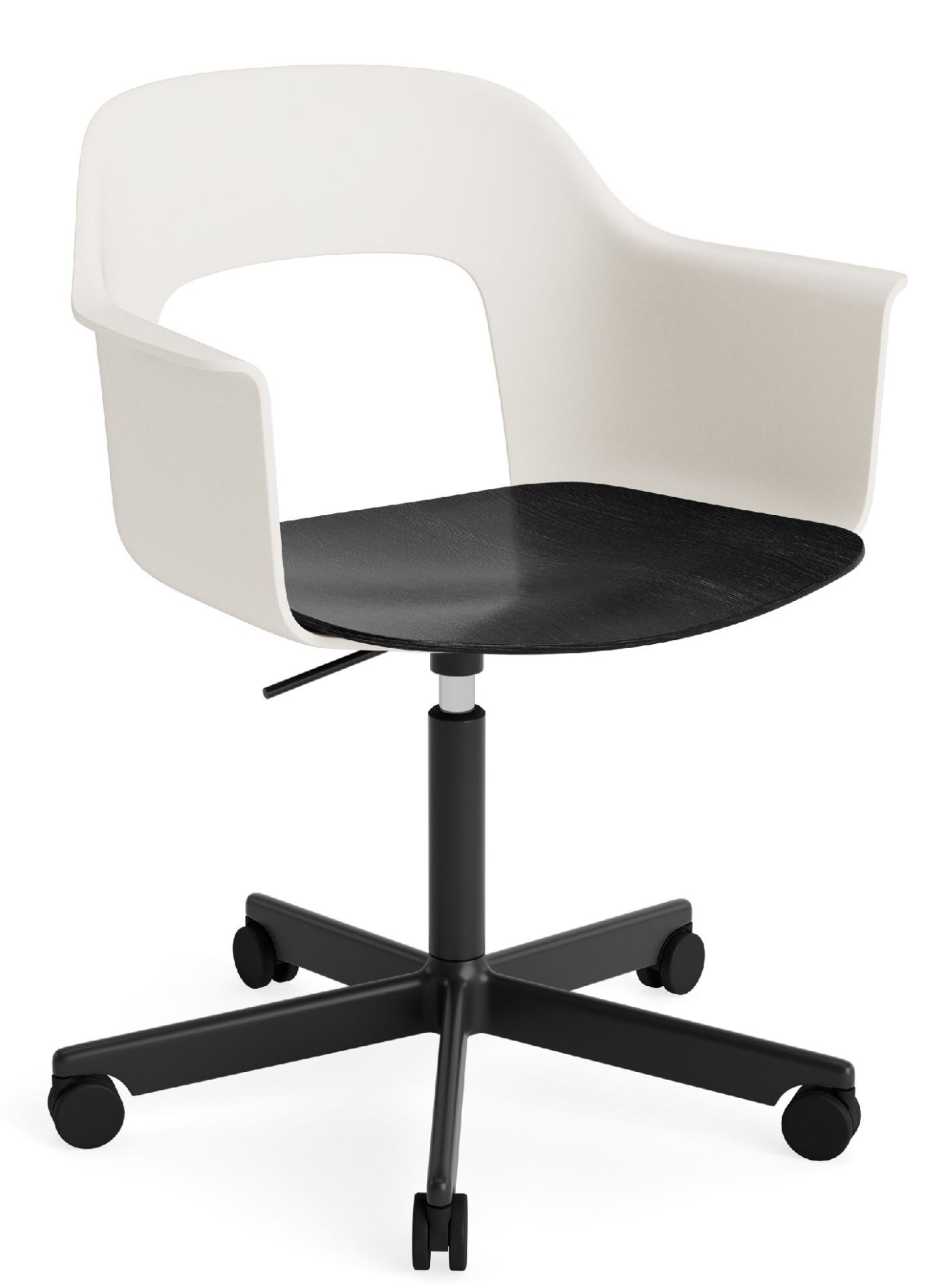 Layout Armchair 242 Armlehnstuhl 4-Sternfuß Gasfeder mit Drehfunktion Hay