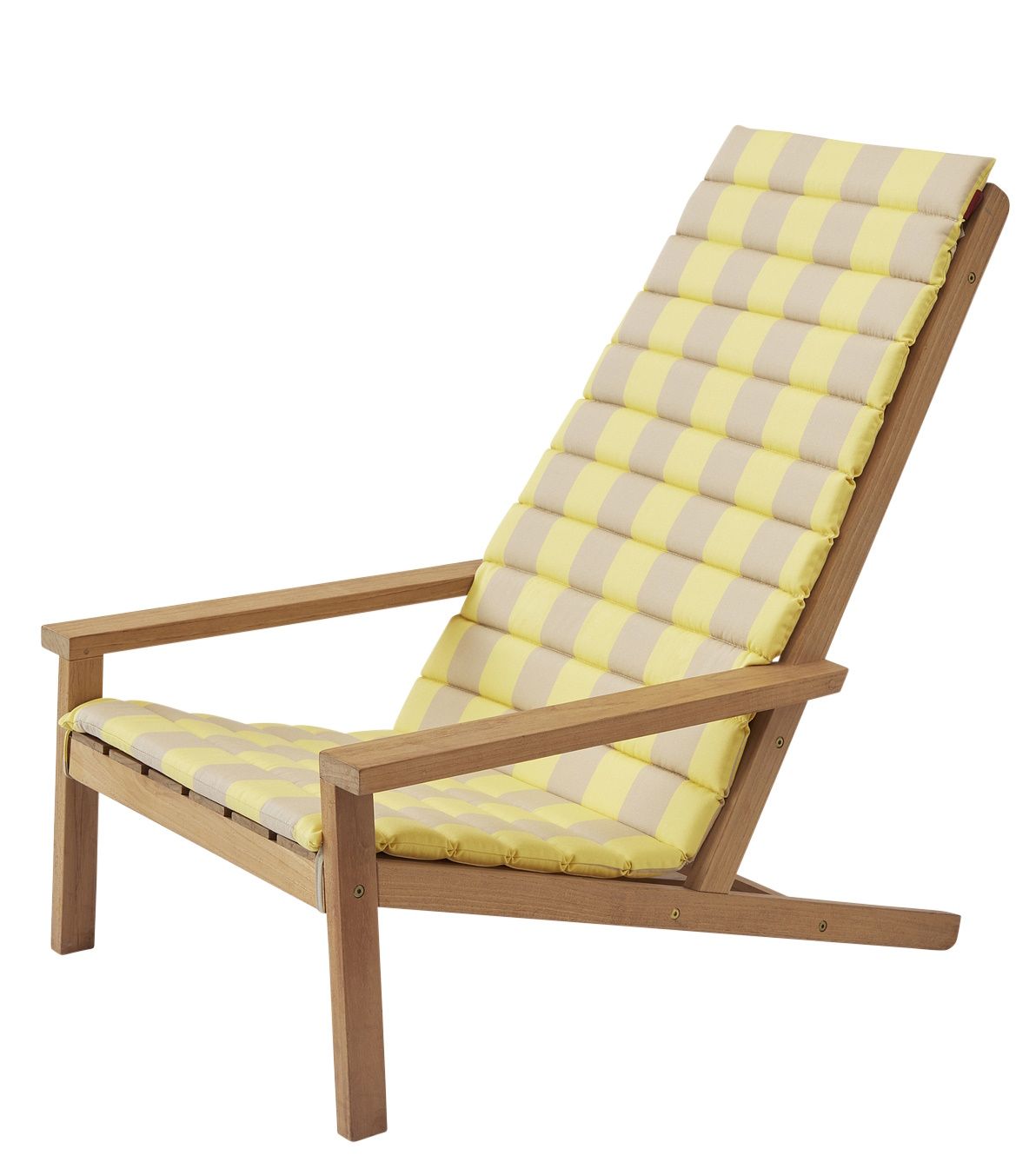 Between Lines Sitzkissen für Liegestuhl Outdoor Skagerak by Fritz Hansen Lemon/Sand Stripe