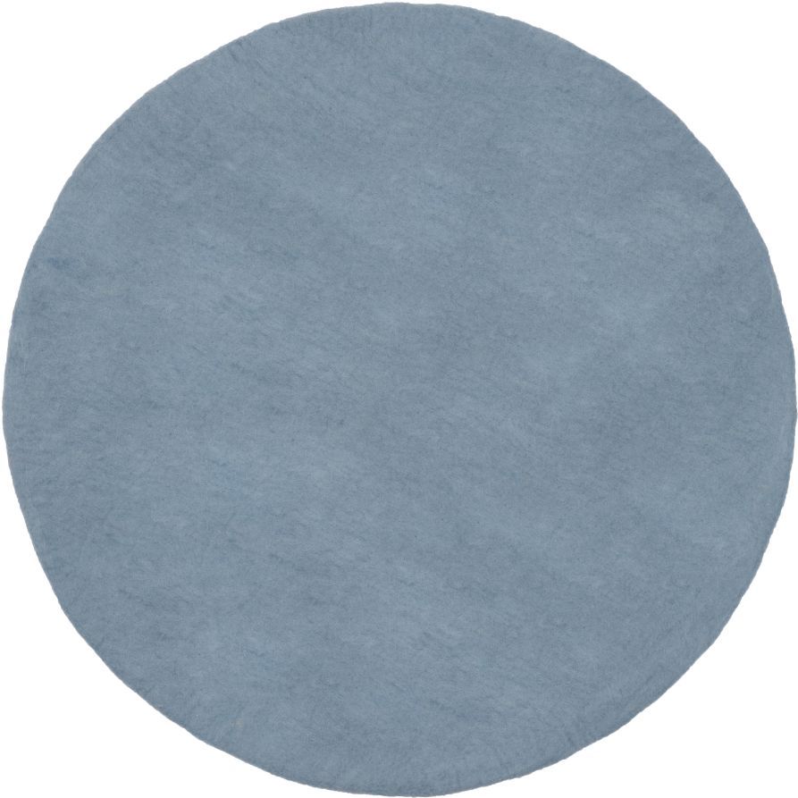 Mono Rund Filzteppich Ø 160 cm myfelt Mia (hellblau)