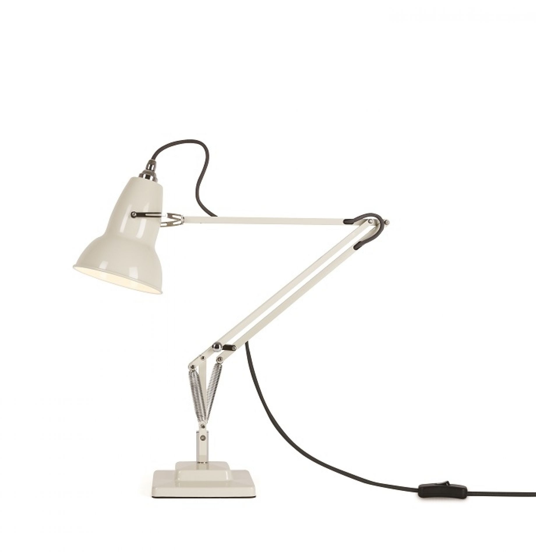 Original 1227 Desk lamp Tischleuchte Anglepoise Leinen Weiß