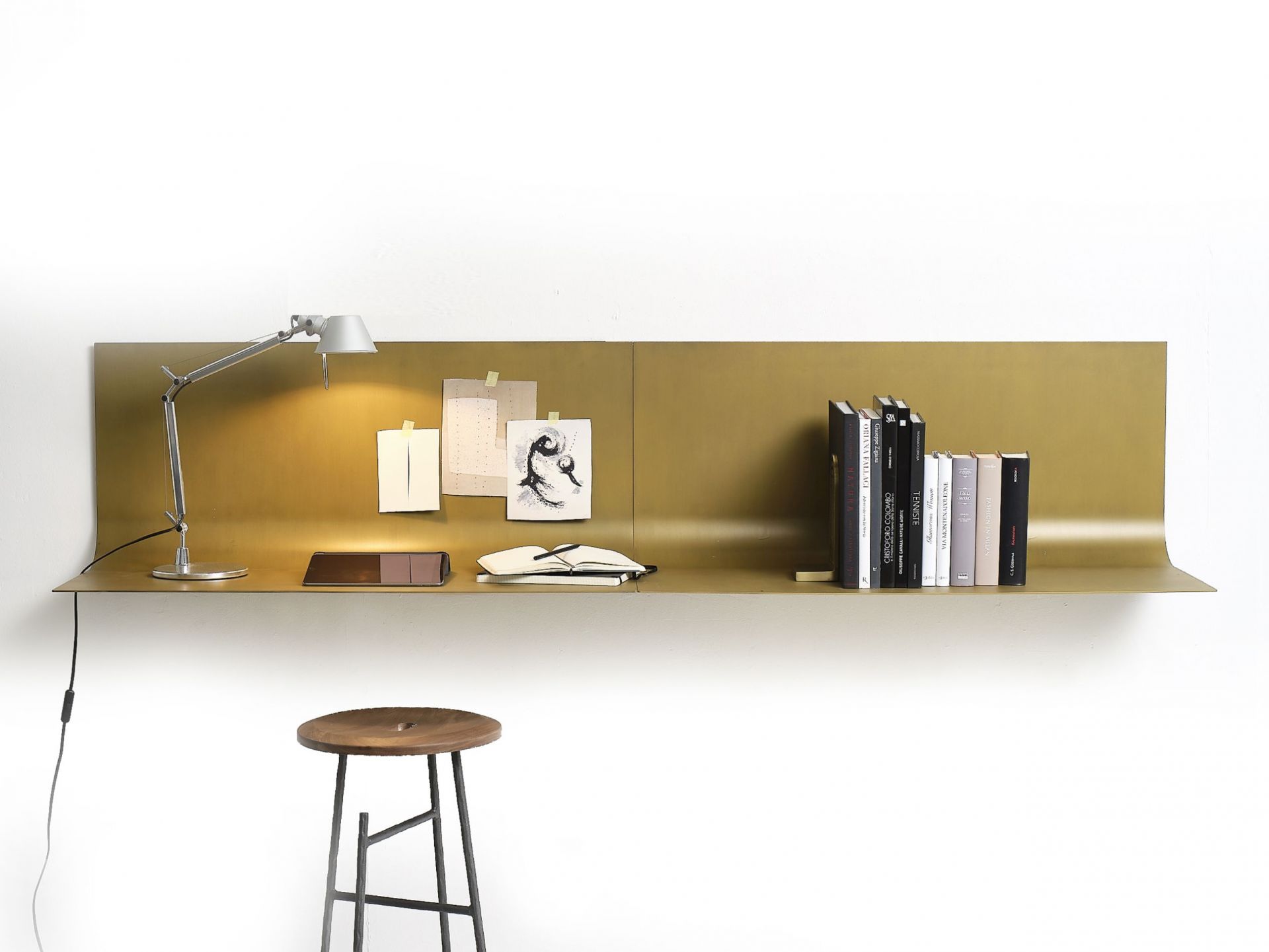Sfoglia Wandtisch patinierte bronze Mogg