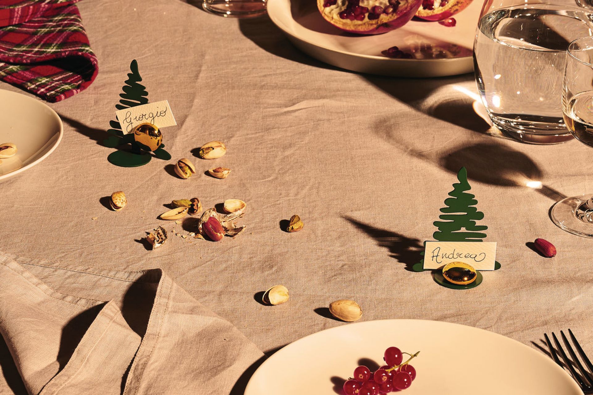 Barkplace Tree Tischkartenhalter Weihnachten Weiß Alessi EINZELSTÜCK