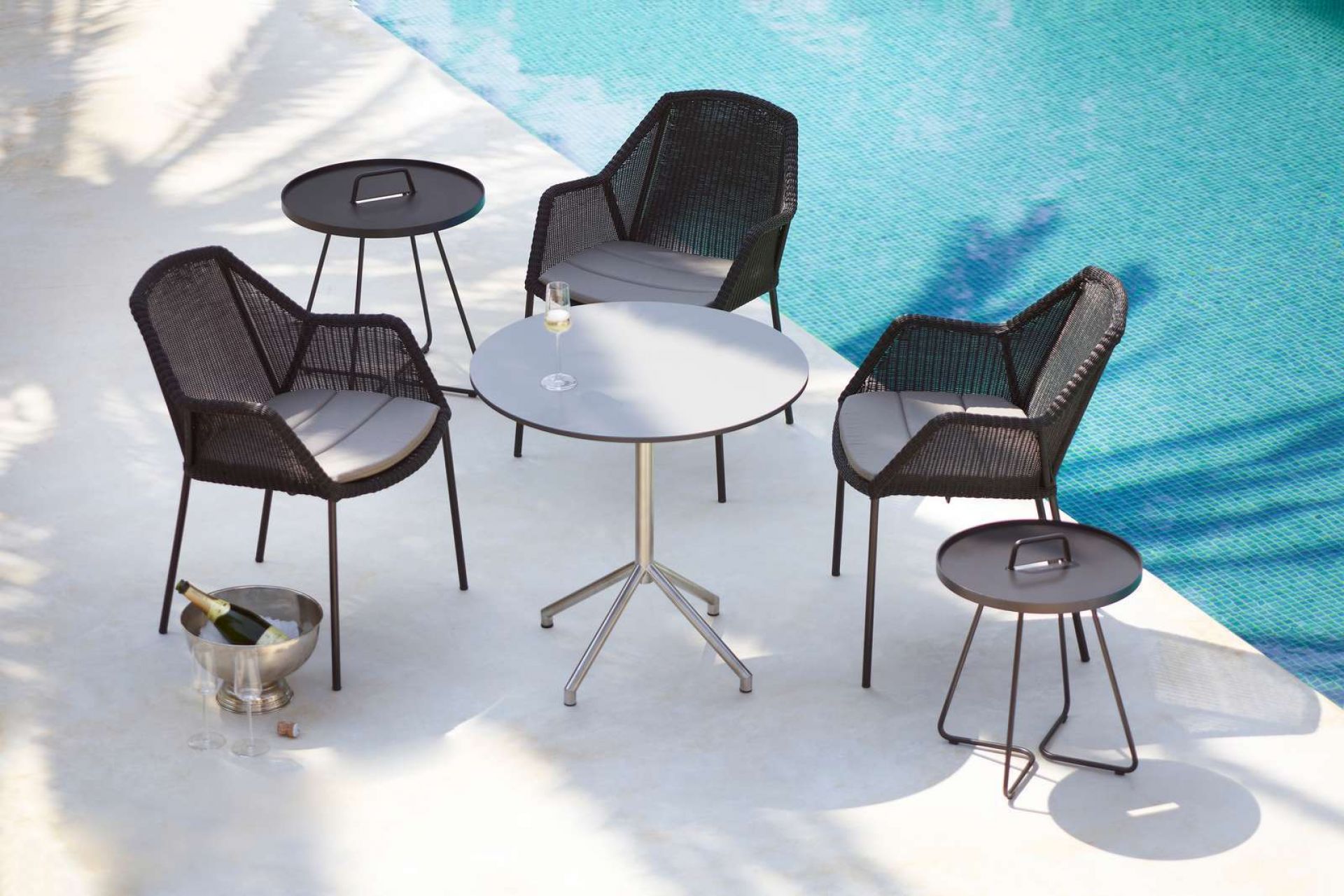 Breeze Outdoor Stuhl Vierfußgestell Cane-Line