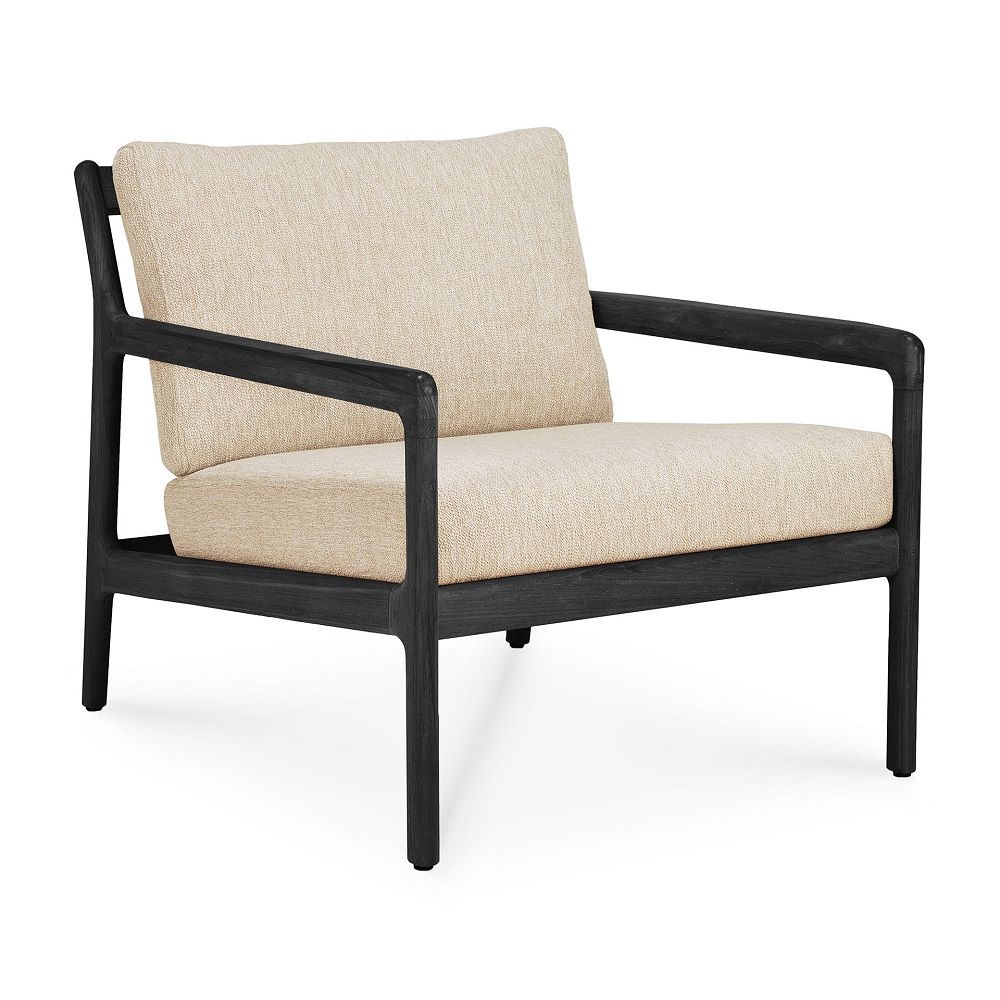 Jack Outdoor Loungesessel Teak Schwarz lackiert Ethnicraft