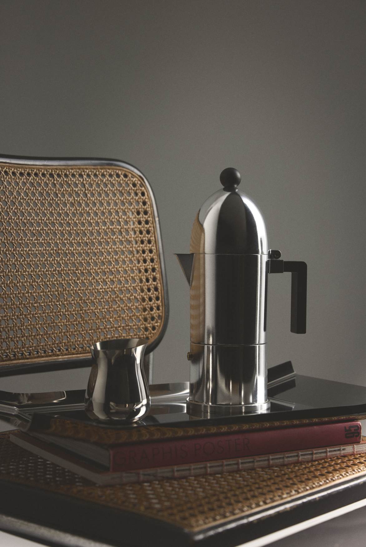La Cupola 9095/6BFM Espressokocher Schwarz Alessi