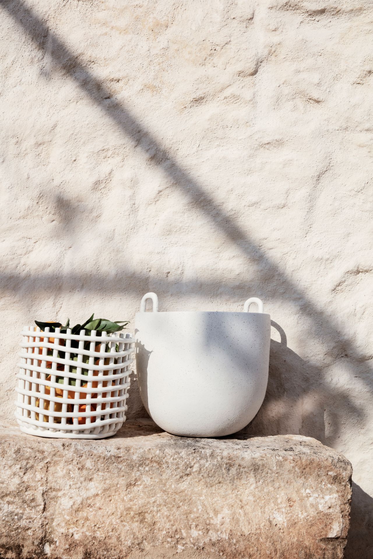 Ceramic Basket Keramik Korb groß Ferm Living