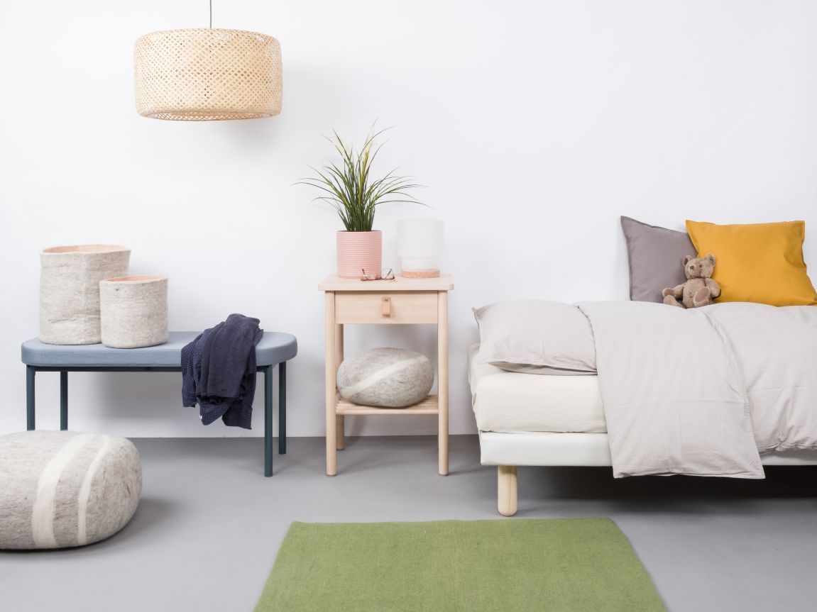 Mono Rechteckig Filzteppich 160 x 230 cm myfelt Kaspar (grün)