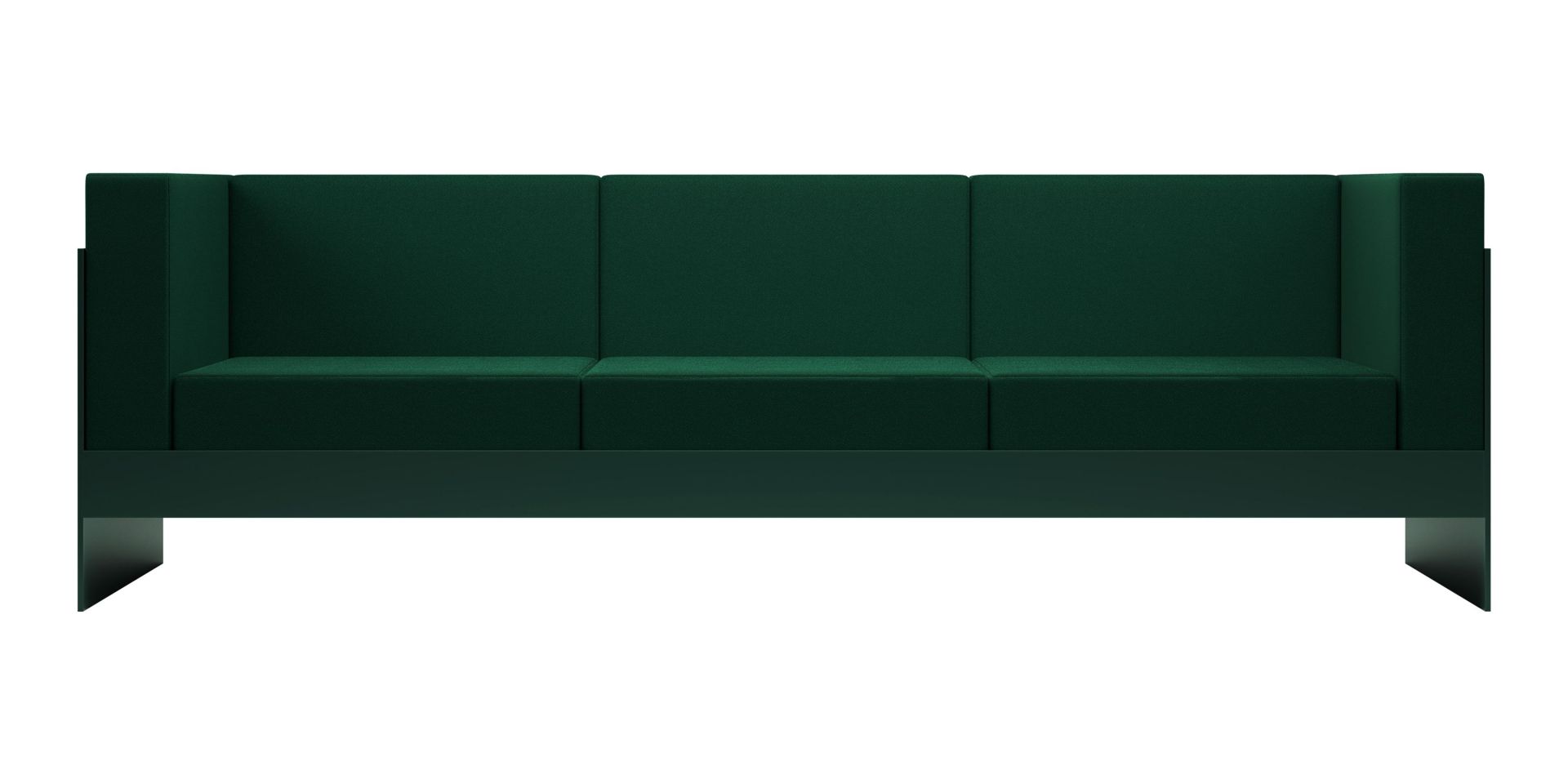 Standard Sofa 242x81x74 cm dunkelgrün New Tendency