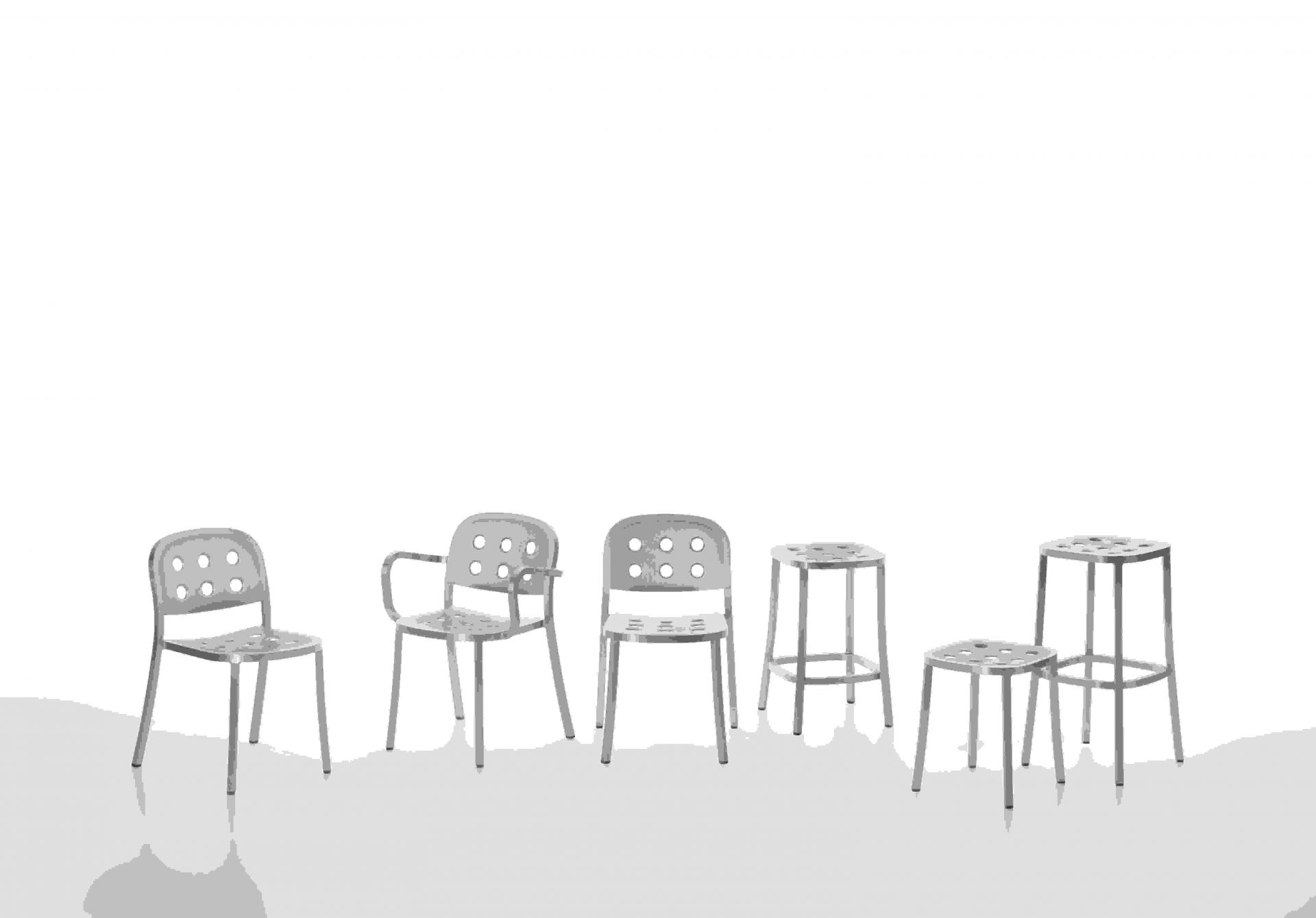 1 Inch All Aluminium Counter Stool Emeco
