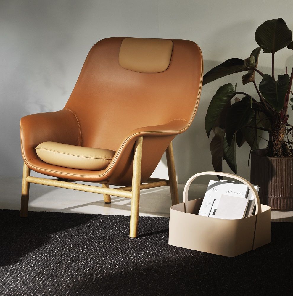 Drape Lounge-Sessel Hoch mit Kopfstütze Normann Copenhagen