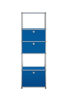 USM Haller Regal mit Einlegerahmen Enzianblau - QUICK SHIP