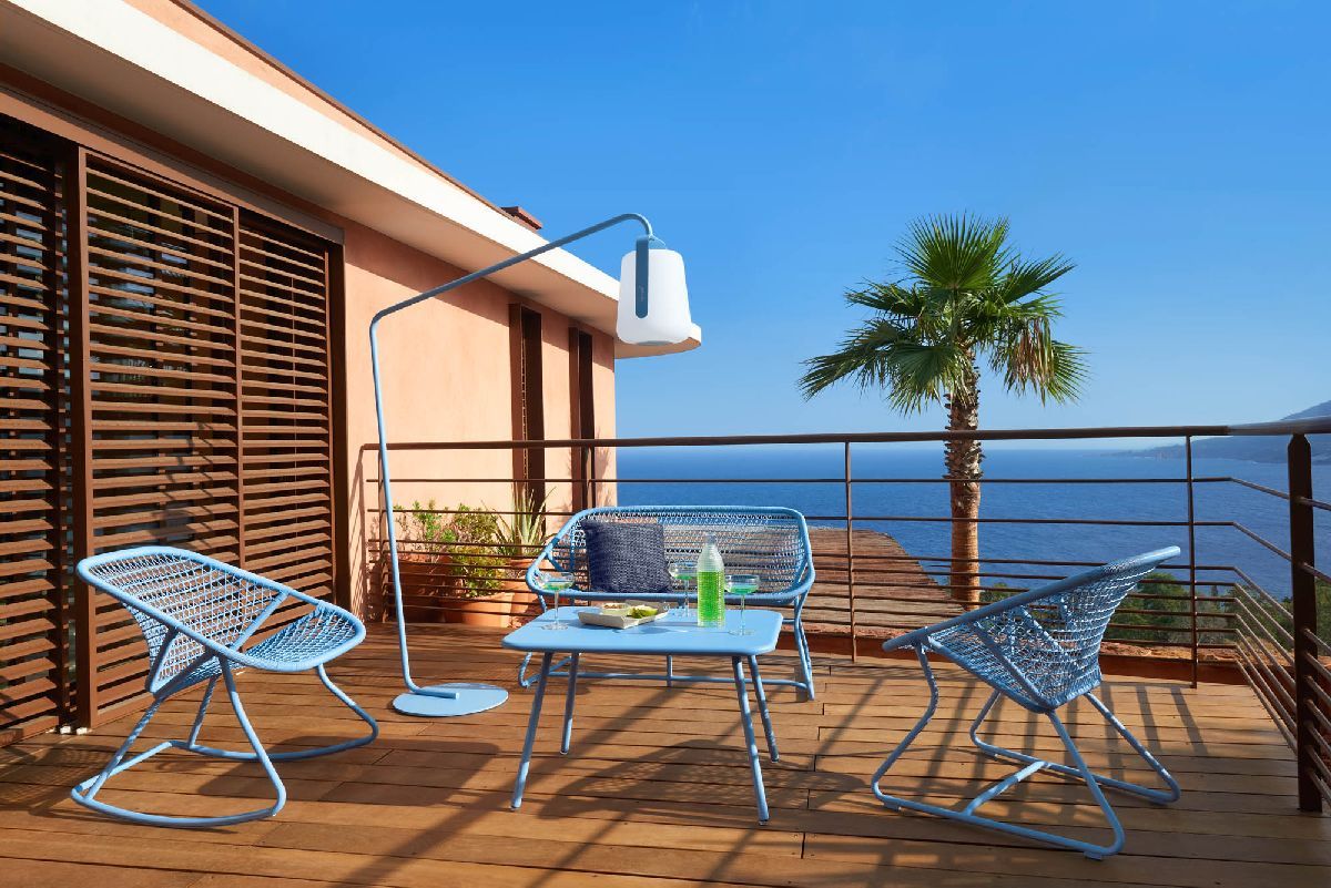 Balad 2 Tischleuchte H 38 cm Fermob Lehmgrau