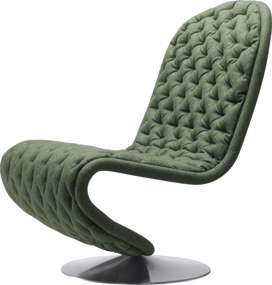 System 1-2-3 Lounge Deluxe Runder Fuß Sessel Verpan