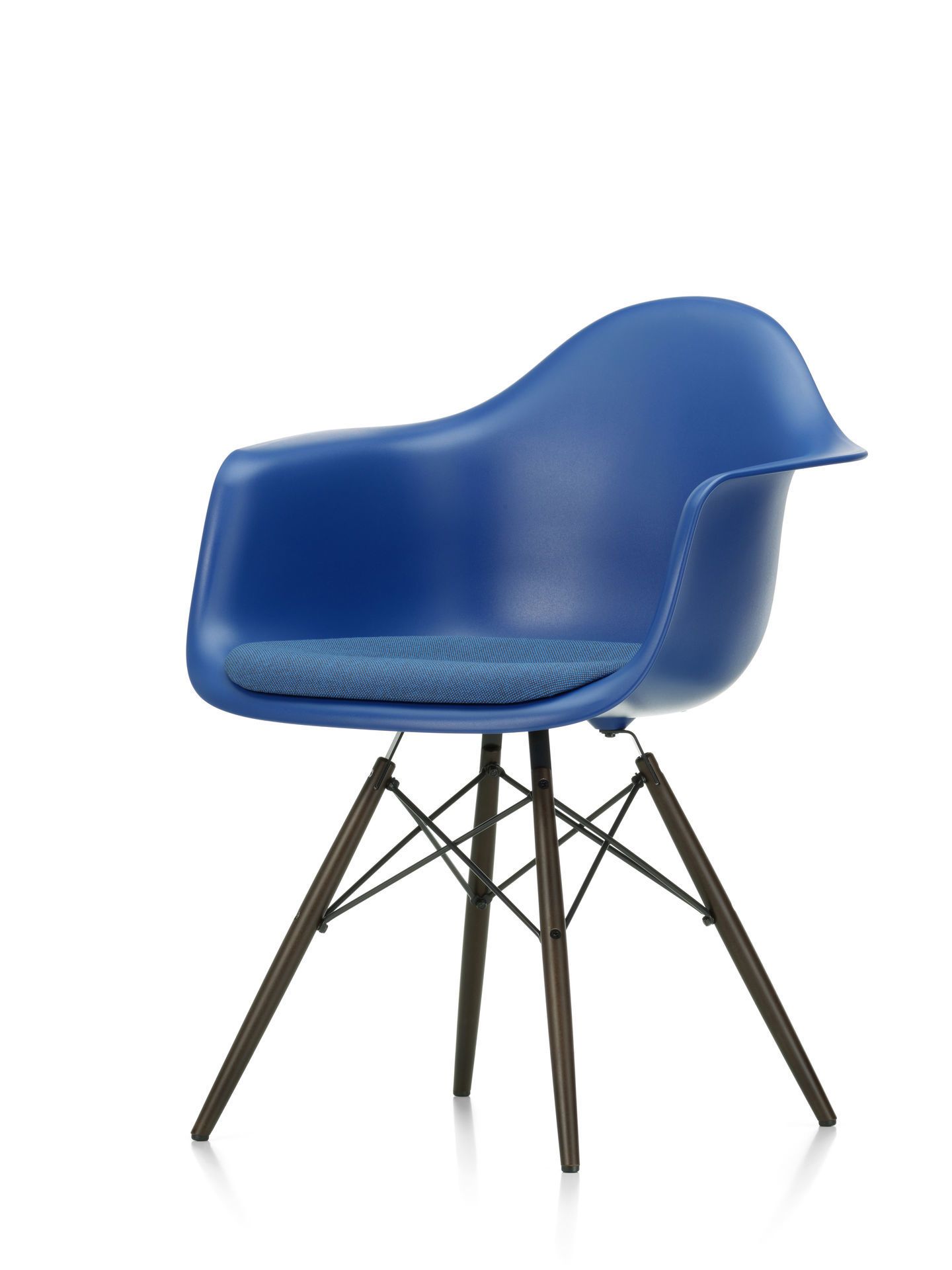 Eames Plastic Arm Chair DAW Stuhl mit Sitzpolster Vitra