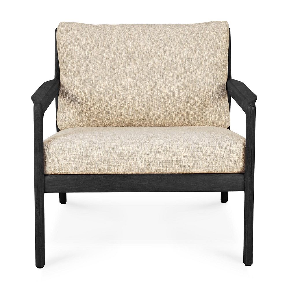 Jack Outdoor Loungesessel Teak Schwarz lackiert Ethnicraft Natural