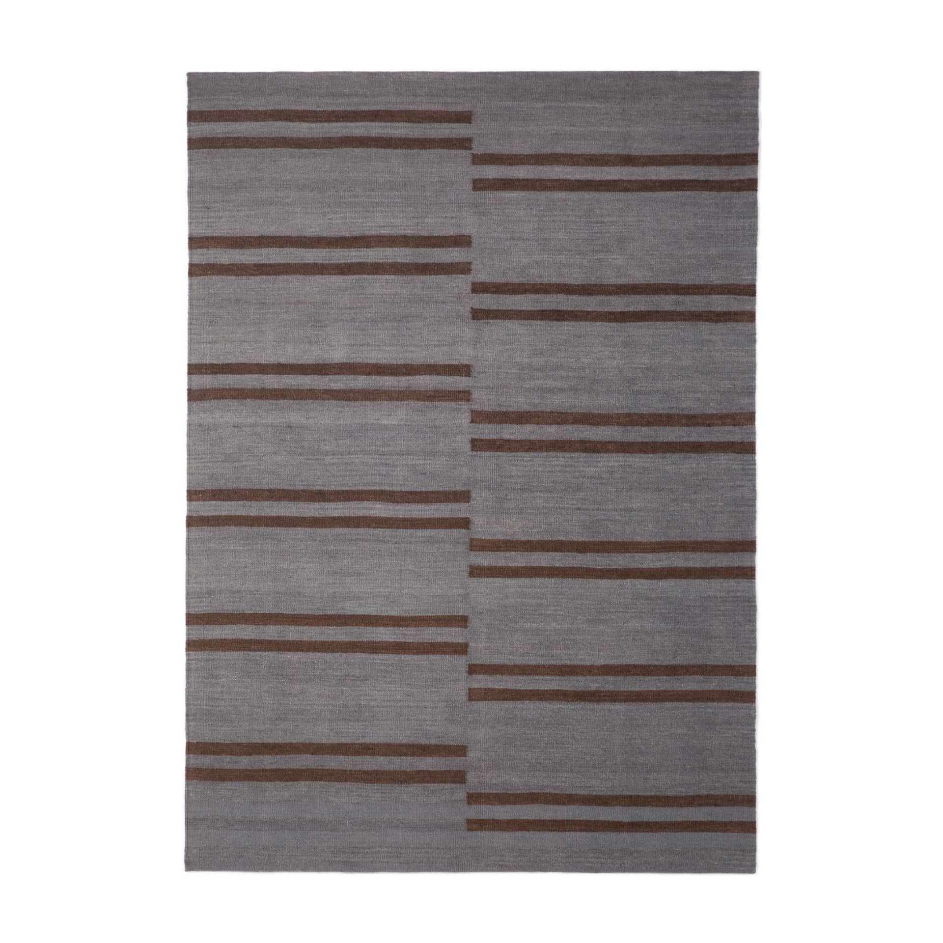 Blue Mazandaran Kilim Teppich 170x240 cm Ethnicraft AUSSTELLUNGSSTÜCK