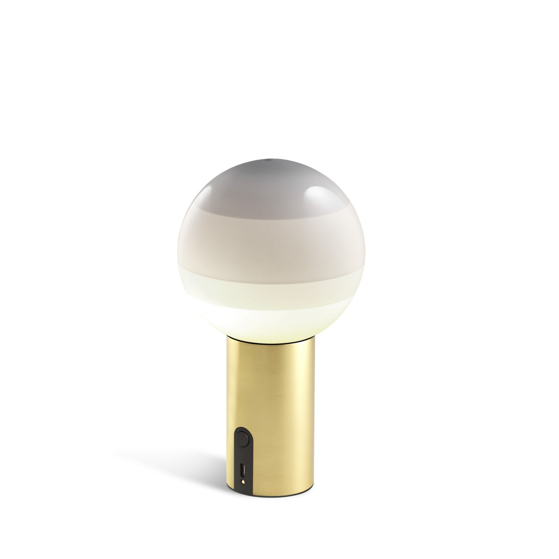 Dipping Light Portable Akkuleuchte Marset Perlweiß - Messing