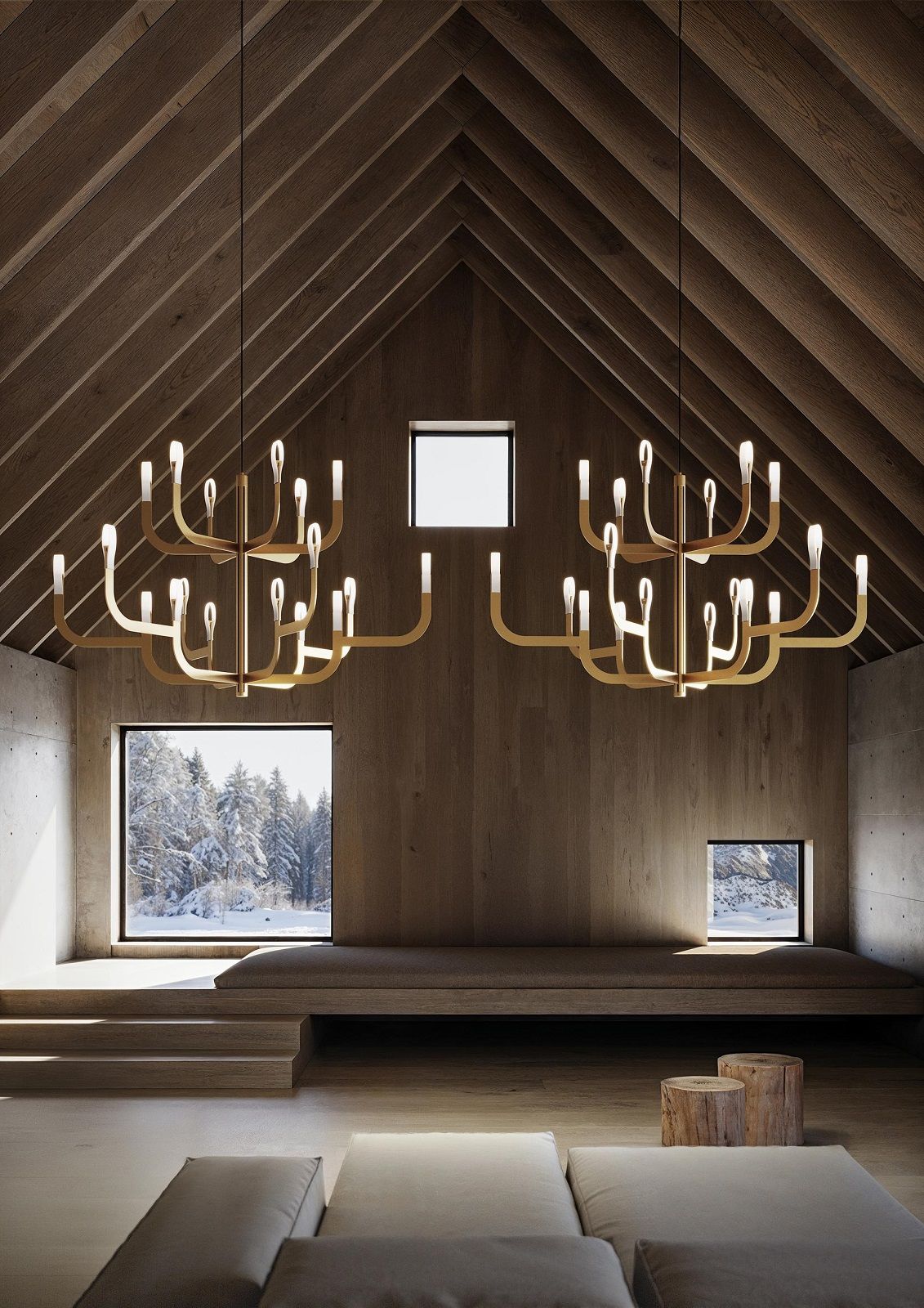 J-us Suspension Konfiguration C Pendelleuchte Luceplan 