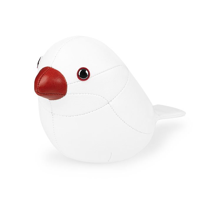 Java Spatz Briefbeschwerer weiß Züny