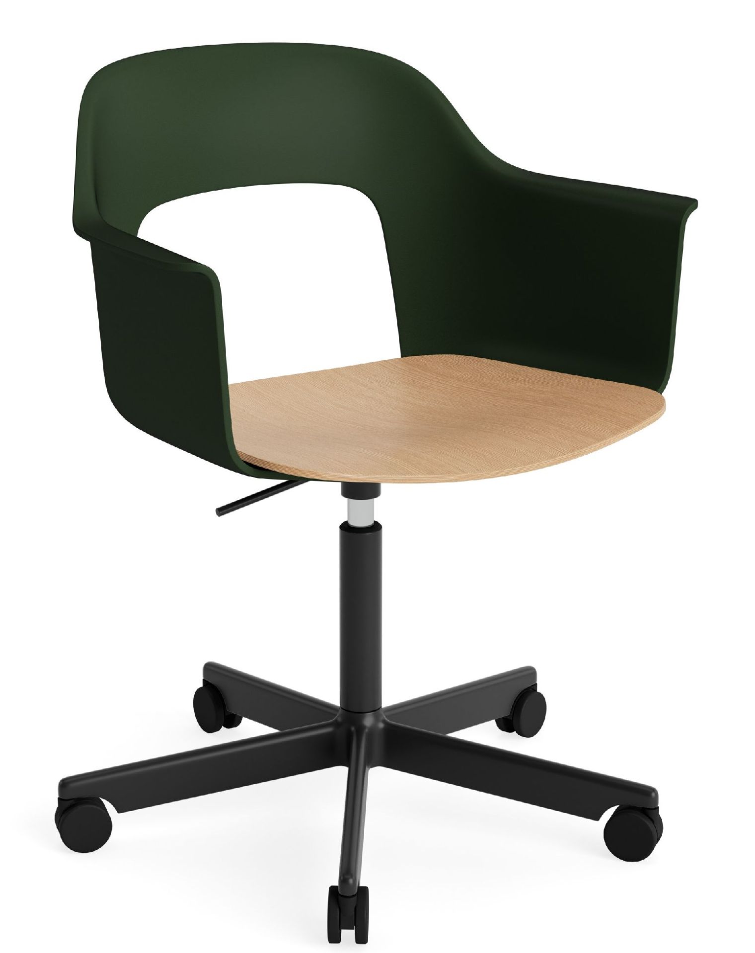 Layout Armchair 242 Armlehnstuhl 4-Sternfuß Gasfeder mit Drehfunktion Hay