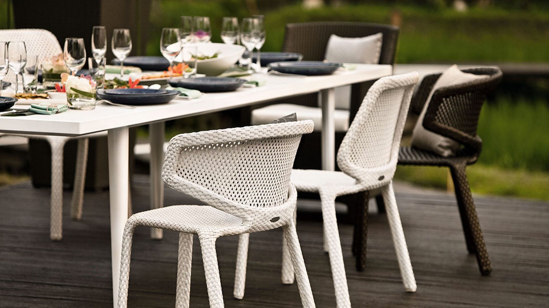 Seashell Armchair Armlehnstuhl chalk Dedon