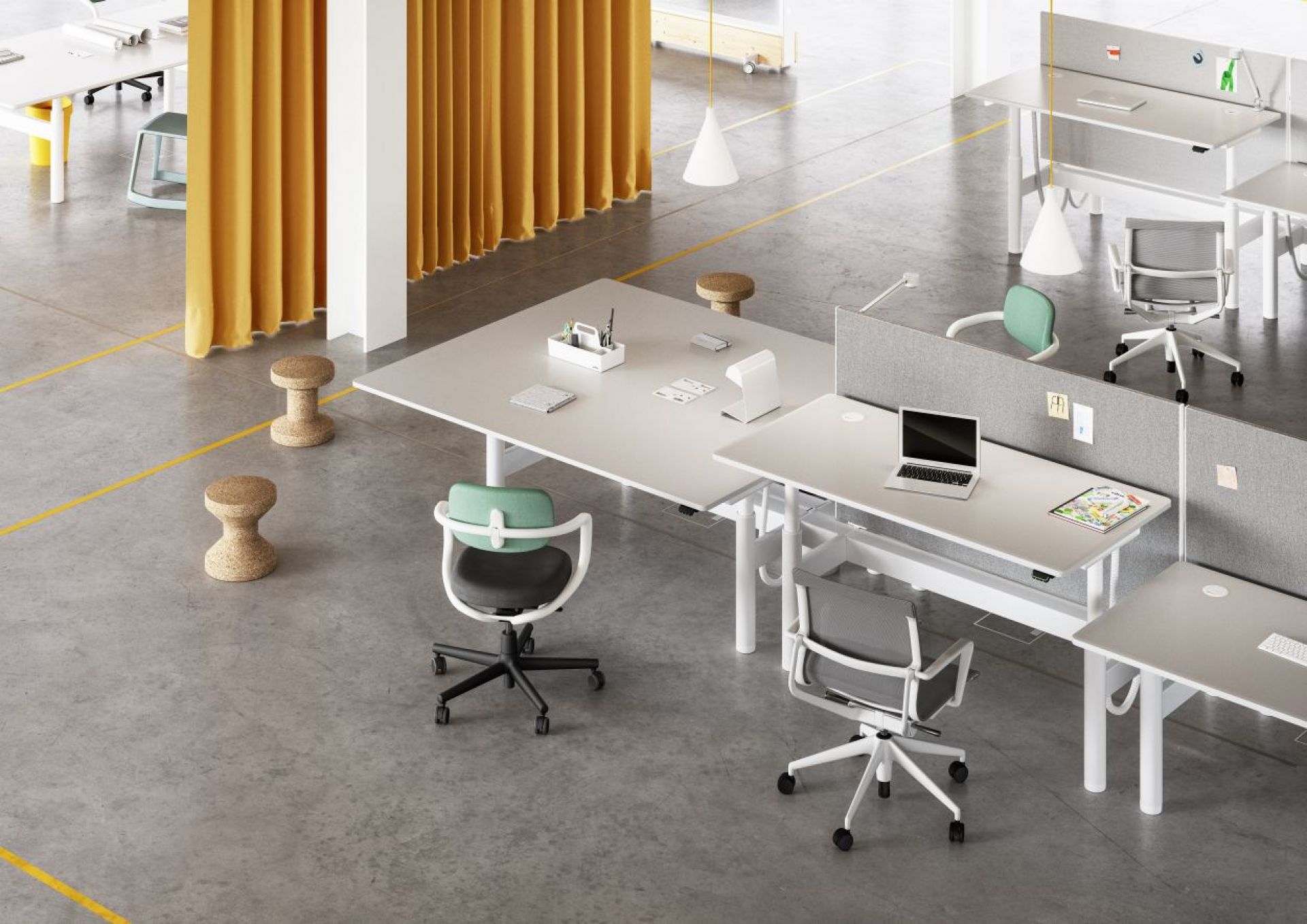 Tyde 2 Sitz - und Stehtisch 160 cm Vitra