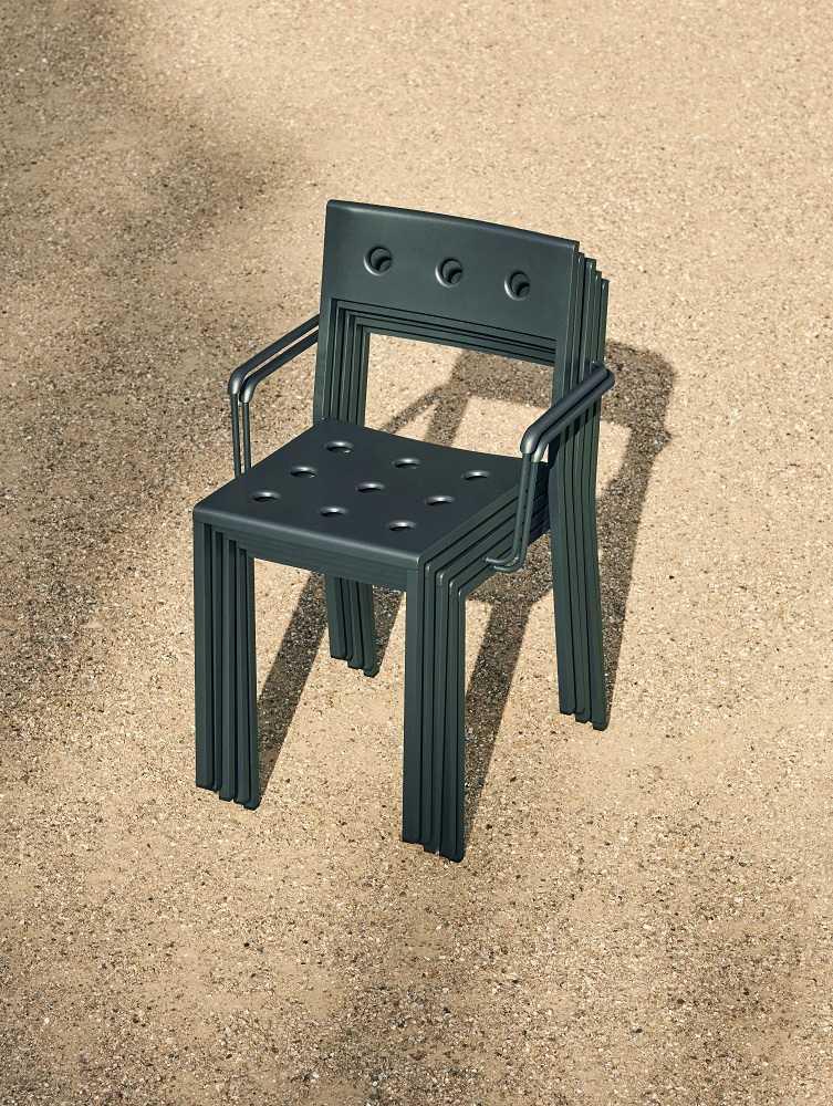 Balcony Outdoor Armchair Armlehnenstuhl ANTHRAZIT Hay EINZELSTÜCK 