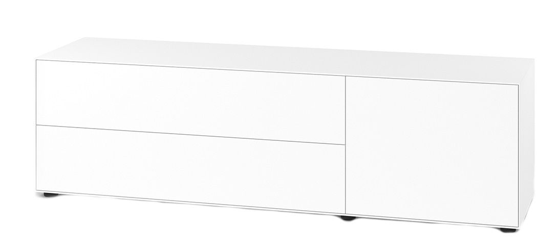 Nex Pur Box Lowboard / Sideboard mit Schubkasten und Tür Horizontal Piure QUICK SHIP