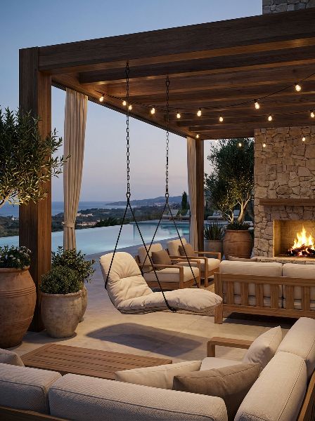 Leyasol Sun Lounger Swing Seat Indoor / Outdoor Freifrau Manufaktur