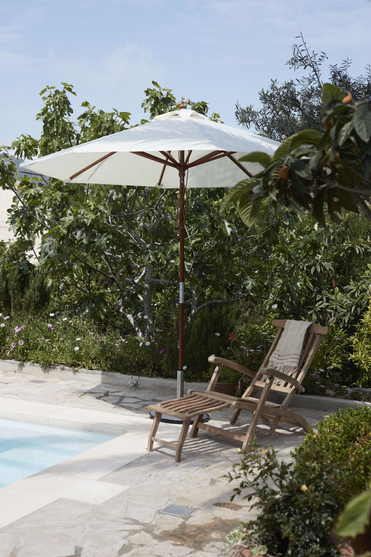 Steamer Deck Chair Liegestuhl Outdoor Skagerak by Fritz Hansen