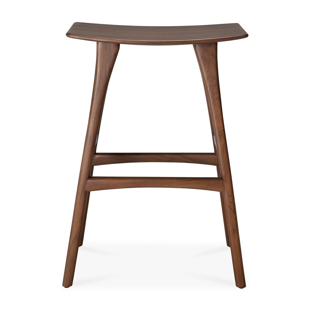 Osso Barhocker Teak dunkelbraun Ethnicraft