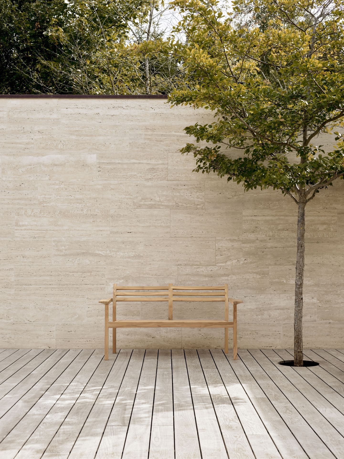AH701 Lounge Sofa Teak Outdoor Carl Hansen & Søn