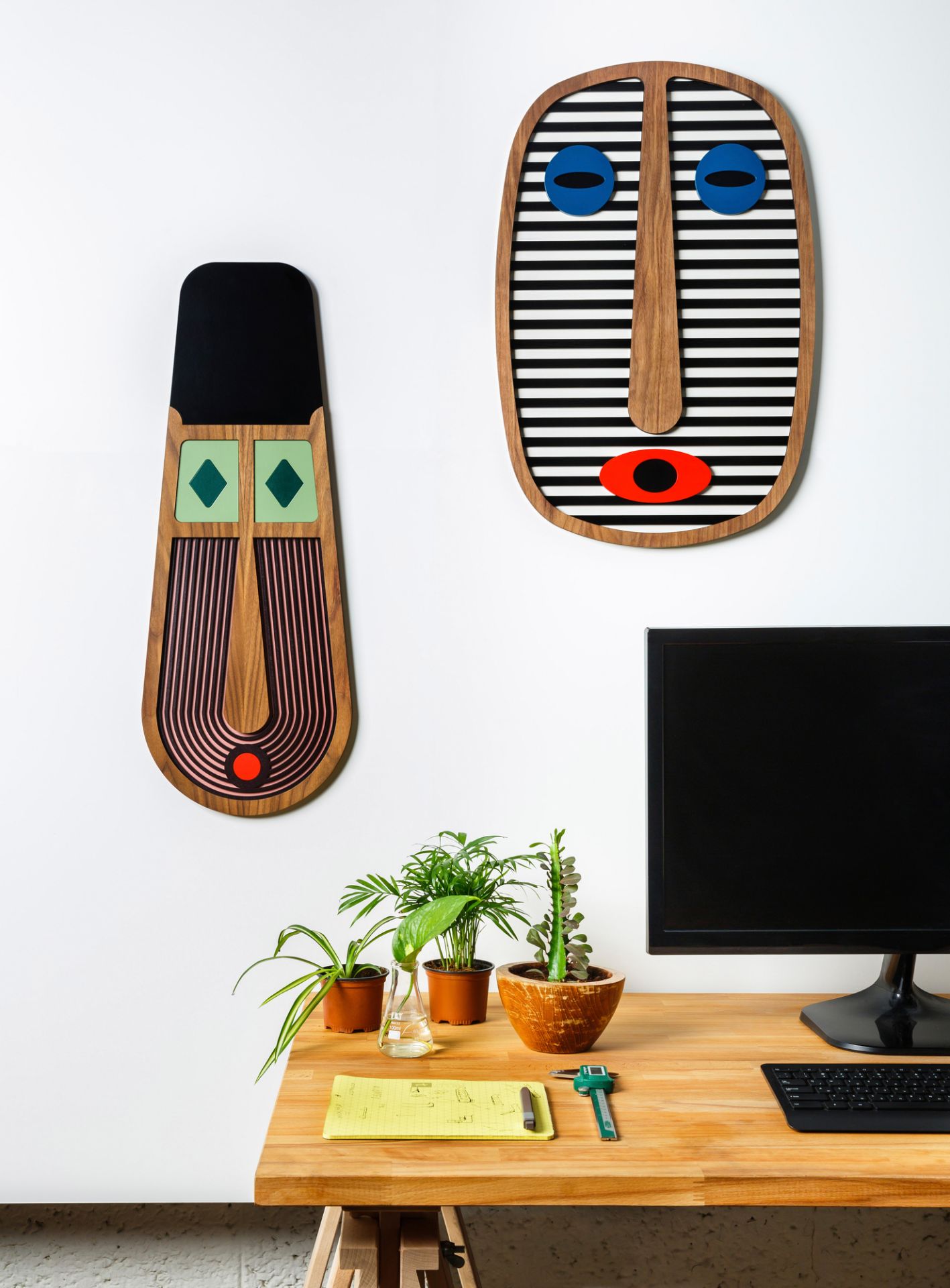 Modern African Mask #1 Medium Wandschmuck Umasqu EINZELSTÜCK