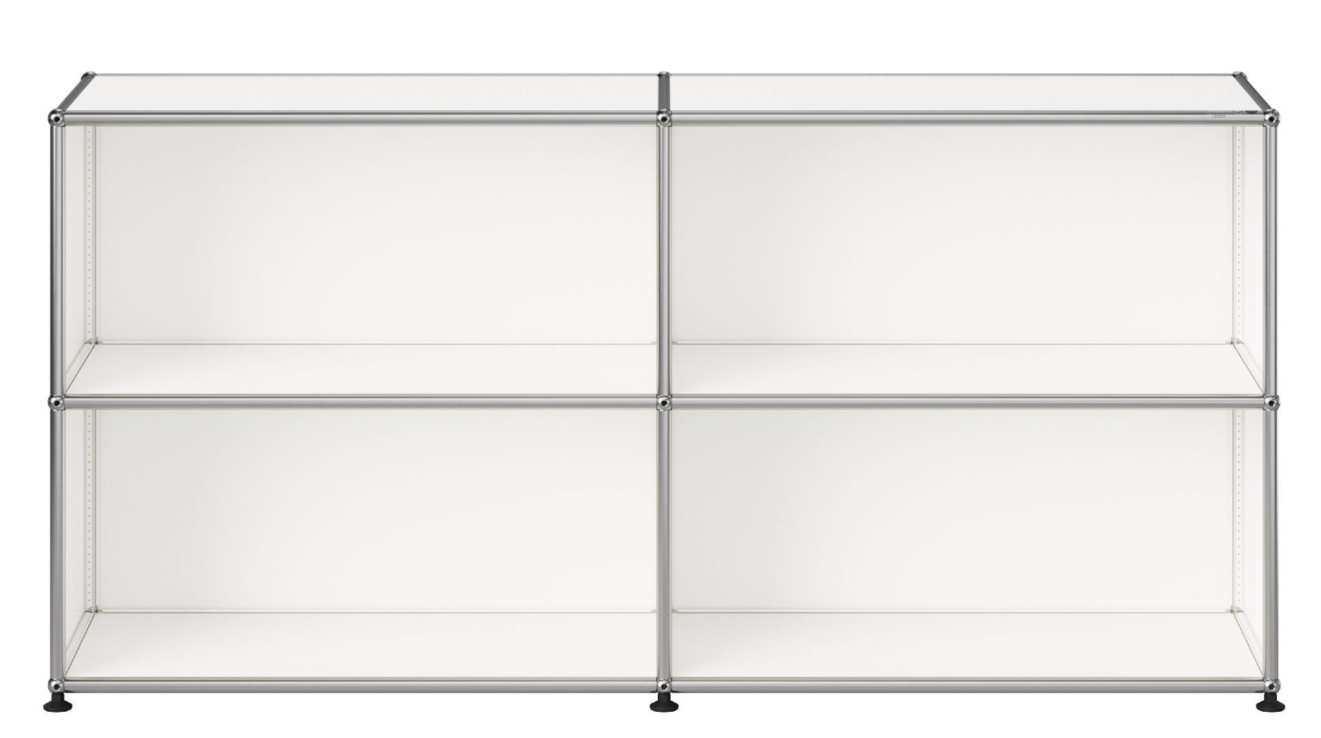 USM Haller Sideboard M67 offen mit vier Fächern Reinweiss