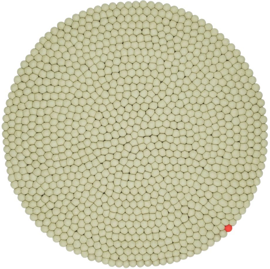 Big One Rund Filzteppich Ø 160 cm myfelt Grünbeige