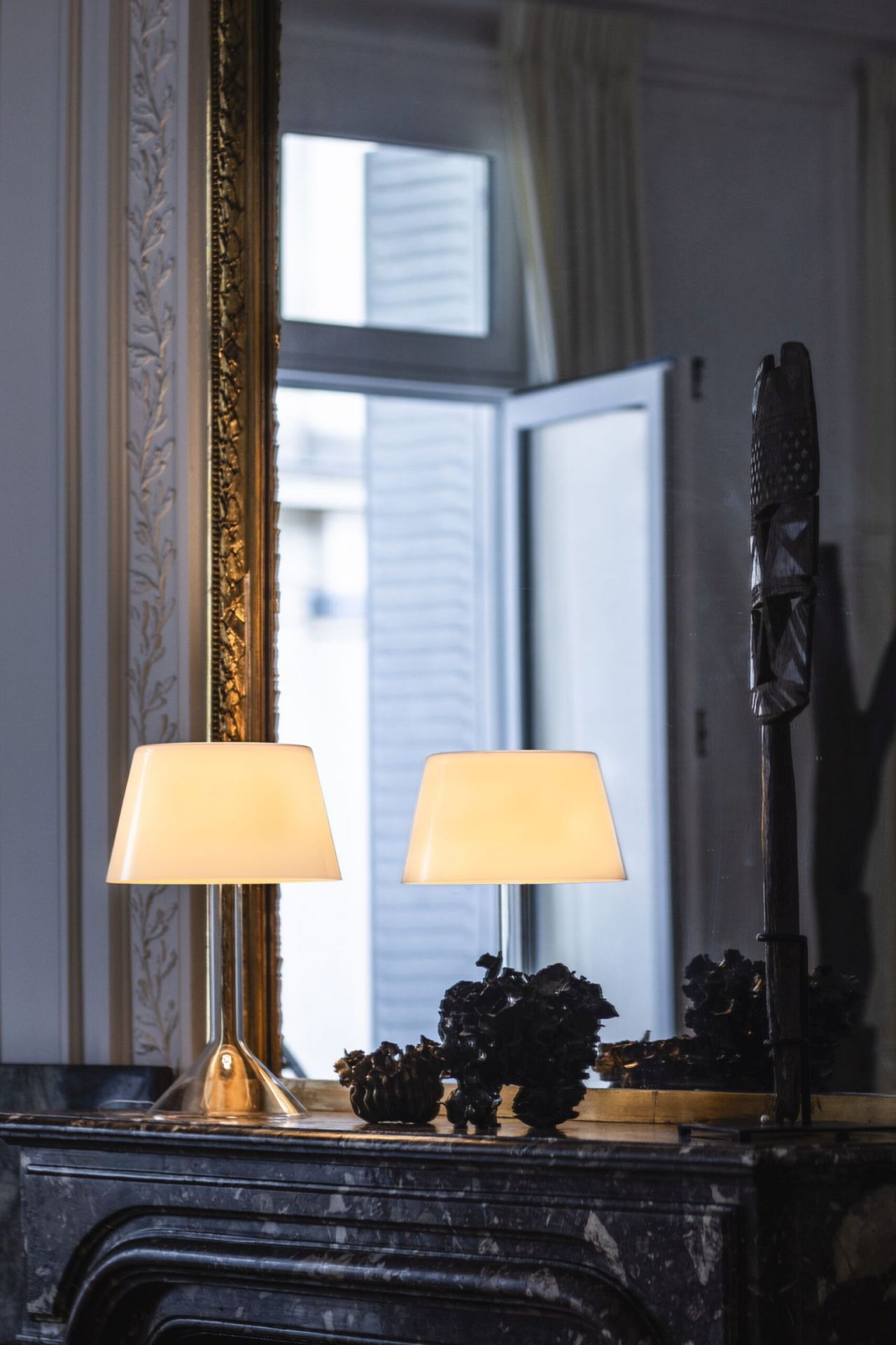 Chapeaux Tischleuchte Glas Warmweiß Foscarini