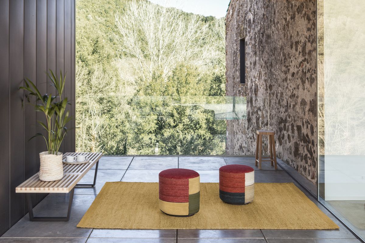 Herb Teppich braun 250x350cm Nanimarquina
